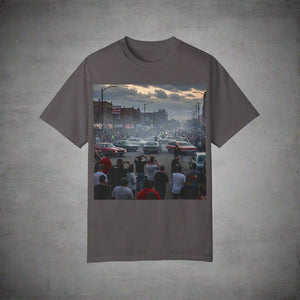 Detroit Streetcar Takeover Car Culture Unisex Garment-Dyed T-Shirt