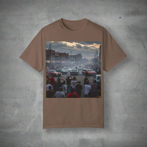 Detroit Streetcar Takeover Car Culture Unisex Garment-Dyed T-Shirt