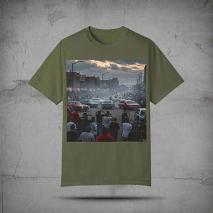 Detroit Streetcar Takeover Car Culture Unisex Garment-Dyed T-Shirt