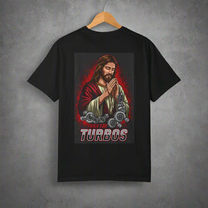 Pray for Turbos Unisex Garment-Dyed T-Shirt - Automotive Faith Inspired Tee