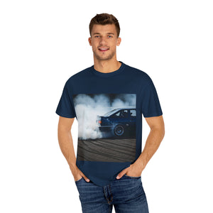 Unisex Garment-Dyed T-Shirt - Cool Drift Racing Car Design
