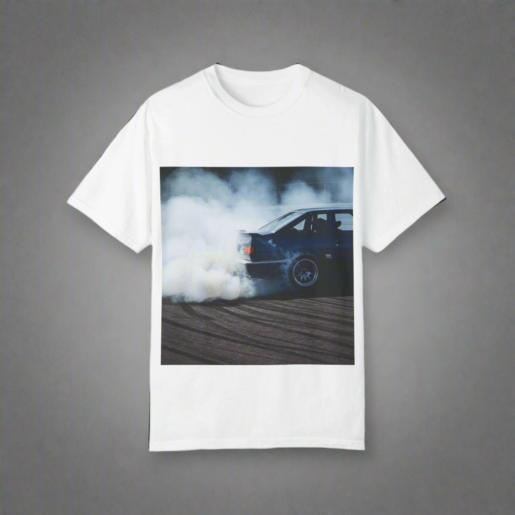 Unisex Garment-Dyed T-Shirt - Cool Drift Racing Car Design