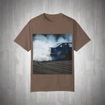 Unisex Garment-Dyed T-Shirt - Cool Drift Racing Car Design