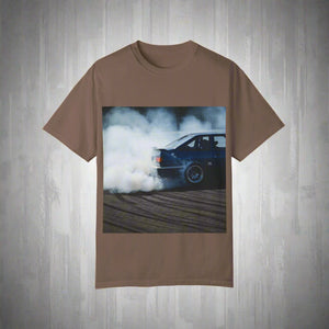 Unisex Garment-Dyed T-Shirt - Cool Drift Racing Car Design