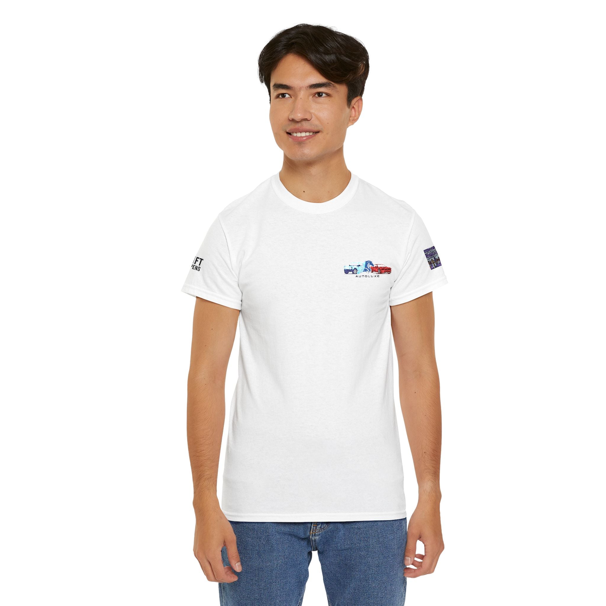 AutoLuxe Embroidered Tee- SHIFT HAPPENS