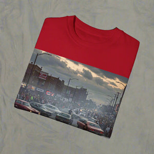 Detroit Streetcar Takeover Car Culture Unisex Garment-Dyed T-Shirt
