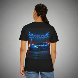 Unisex Garment-Dyed T-Shirt -"Cruise with Crews" AUTOLUXE Car Culture Streetwear Style for Car Enthusiasts