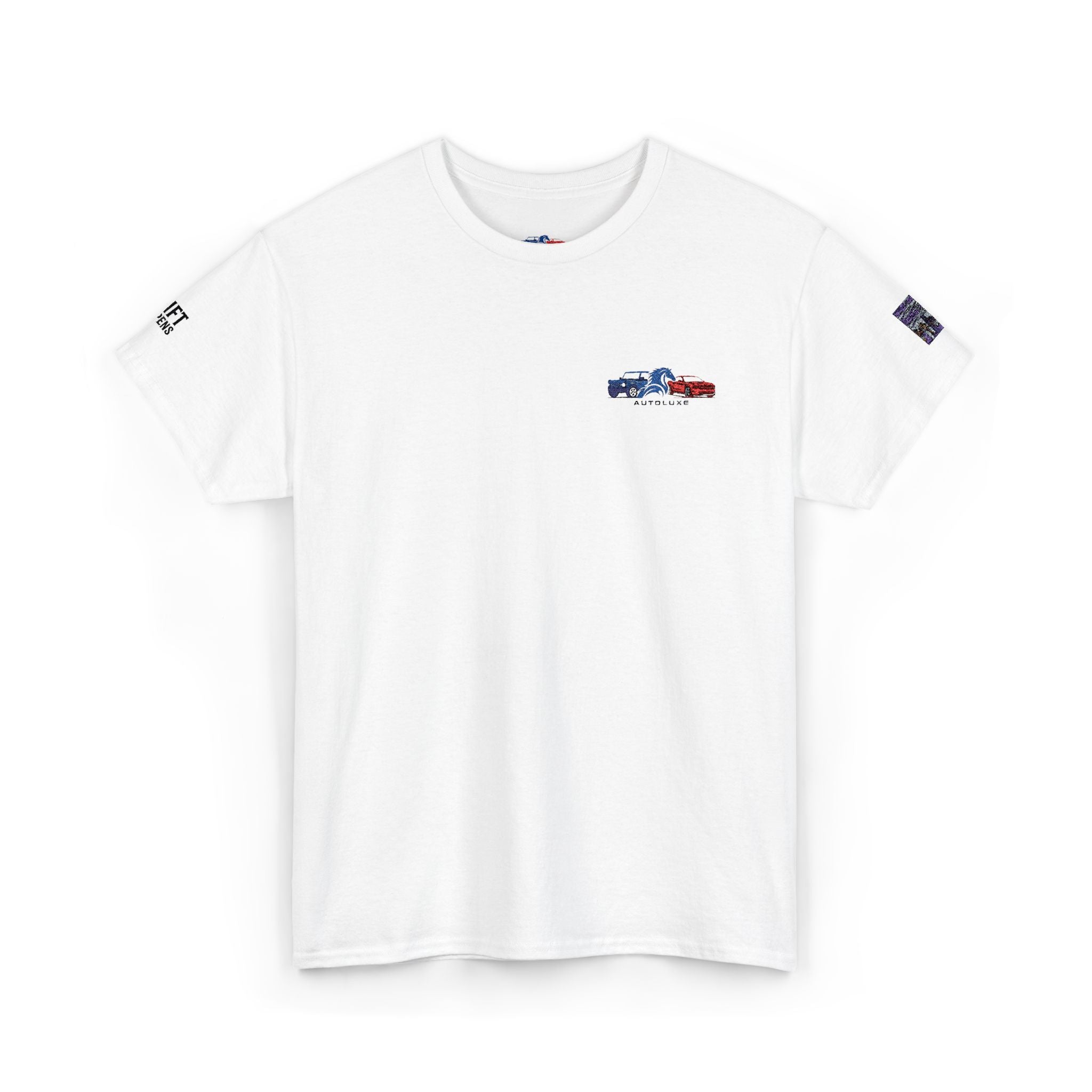 AutoLuxe Embroidered Tee- SHIFT HAPPENS