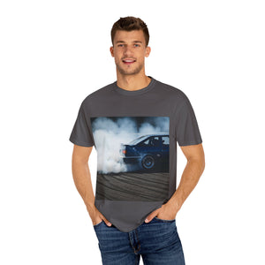 Unisex Garment-Dyed T-Shirt - Cool Drift Racing Car Design