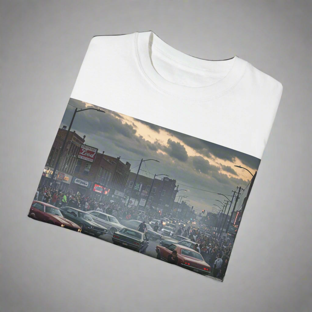 Detroit Streetcar Takeover Car Culture Unisex Garment-Dyed T-Shirt