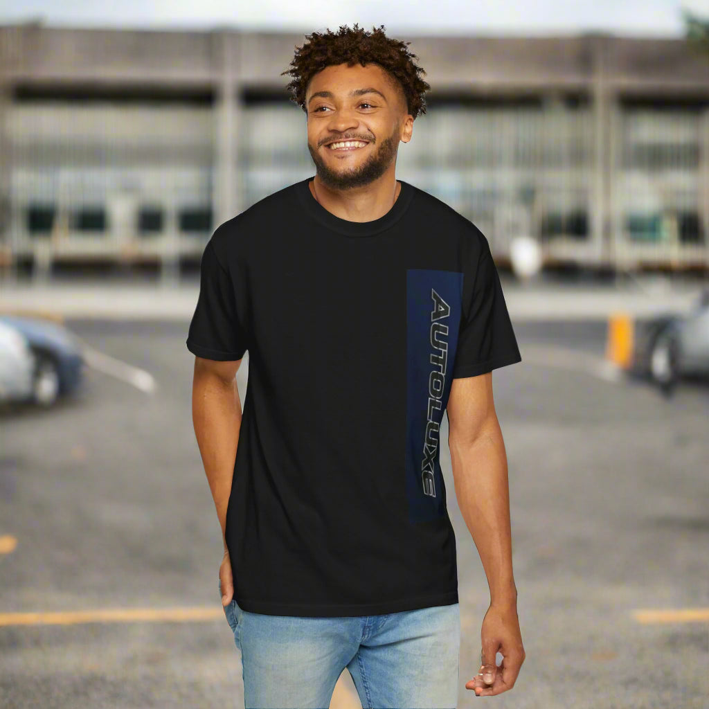 Unisex Garment-Dyed T-Shirt -"Cruise with Crews" AUTOLUXE Car Culture Streetwear Style for Car Enthusiasts