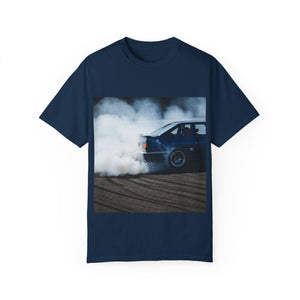 Unisex Garment-Dyed T-Shirt - Cool Drift Racing Car Design