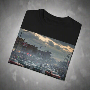 Detroit Streetcar Takeover Car Culture Unisex Garment-Dyed T-Shirt