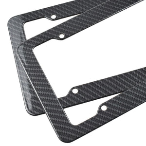 Universal Carbon Fiber Texture License Plate Frame