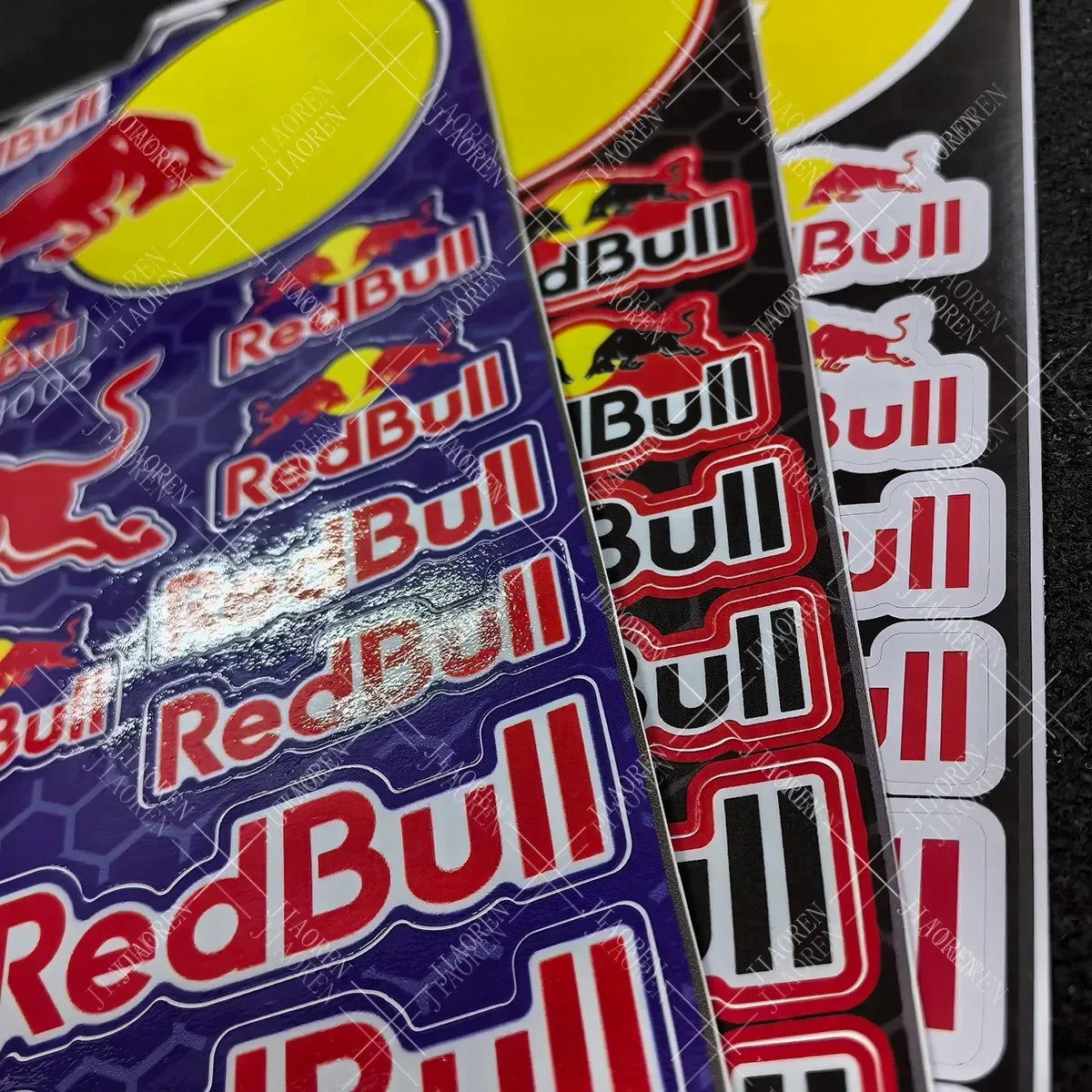 Custom R3d Bull Motorcycle Stickers Helmet Decal Kit