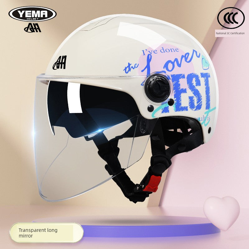 Yema Women's Half Mask Racing Helmet