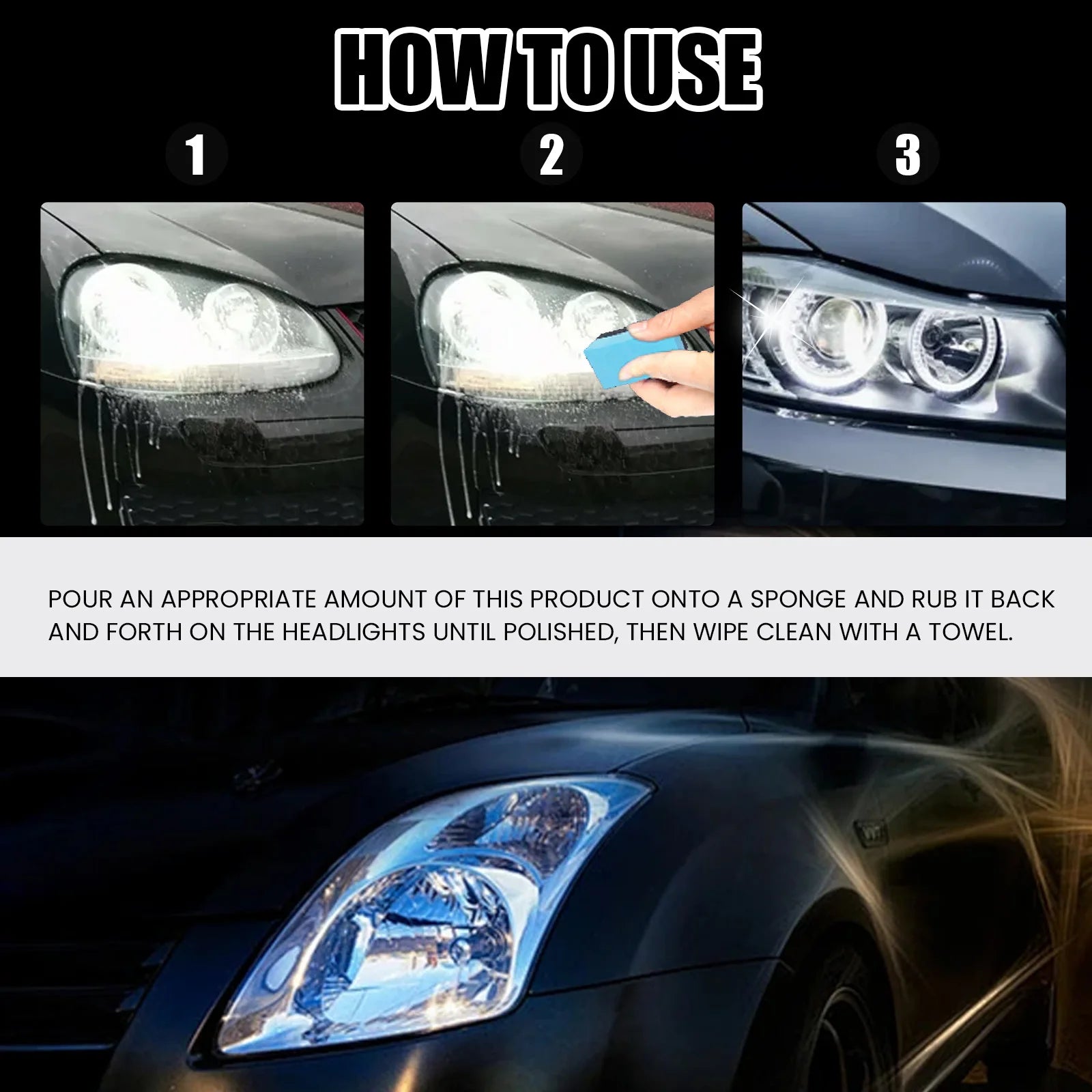 Car Headlight Refurbishment Polishing Agent