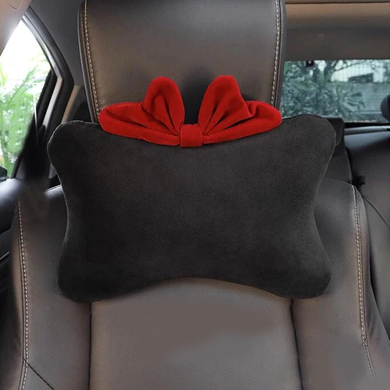 Women's Bow Car Pillow Set