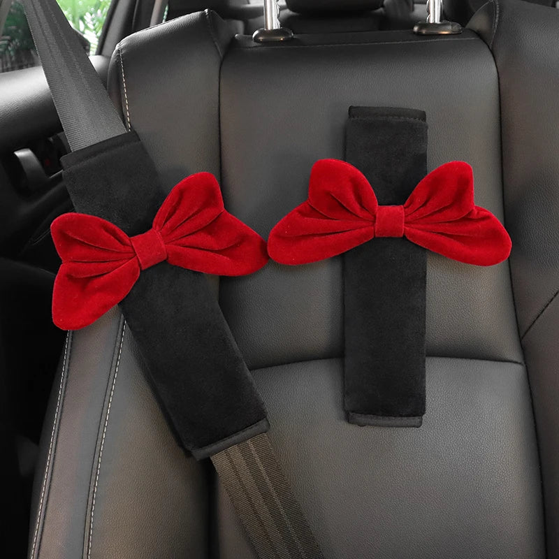 Women's Bow Car Pillow Set