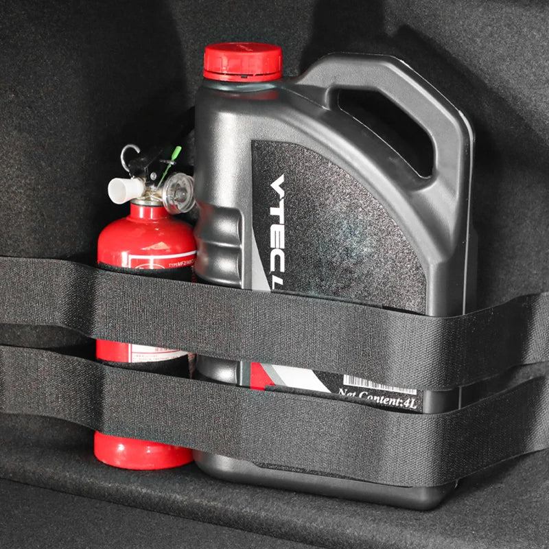 Car Trunk Organizer + Fire Extinguisher Belt