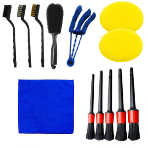 13Pcs Car Detailing Brush Set The Ultimate Auto Cleaning Kit for Vents Gaps Maintenance Car Air Outlet Detail Clearance Brush