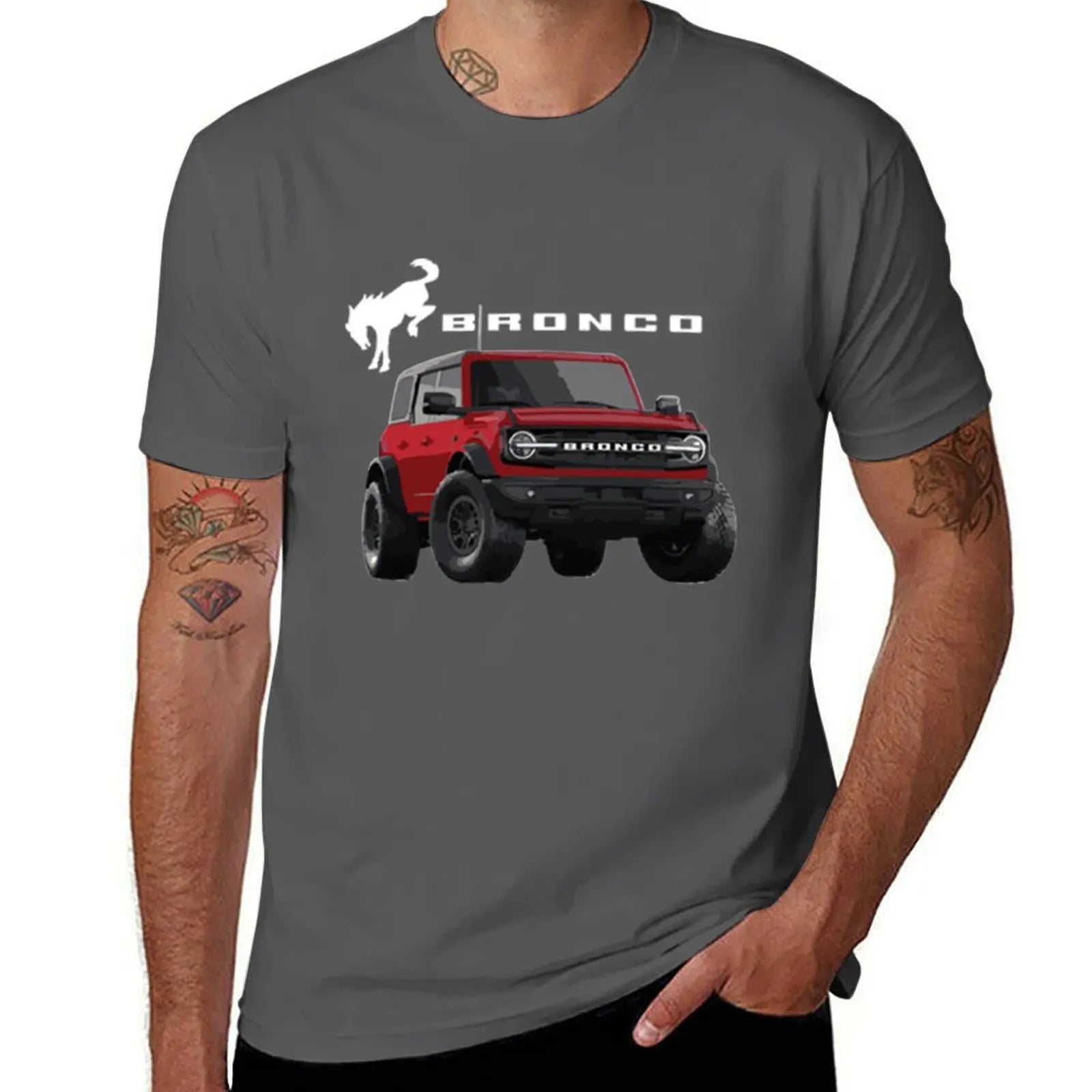 2025 Bronco race red graphic tee