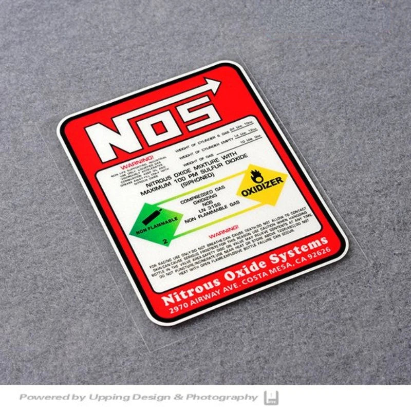 NOS Nitrous Oxide Systems Stickers