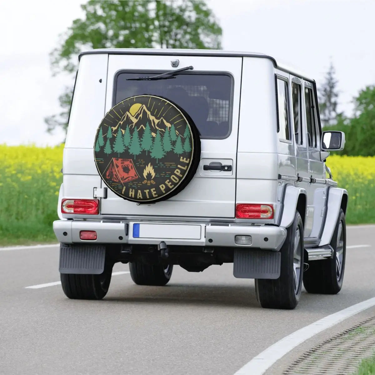 " I Hate People"  Camping Spare Wheel Tire Cover