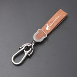 High-grade leather Bronco Keychain