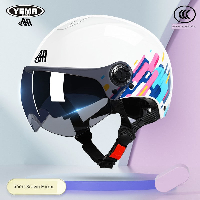 Yema Women's Half Mask Racing Helmet