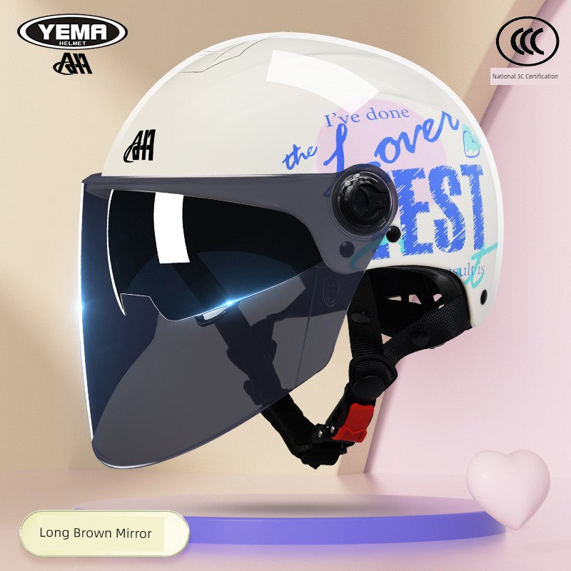 Yema Women's Half Mask Racing Helmet