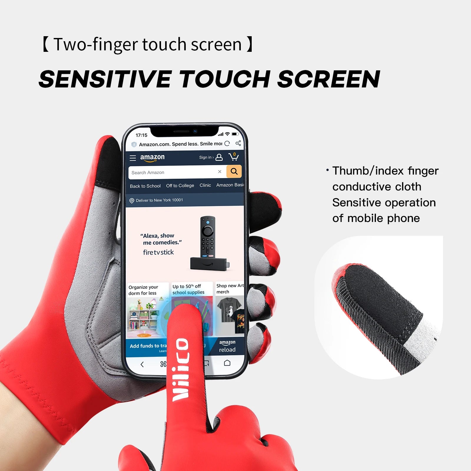 Auto Racing Gloves Touch Screen Compatible