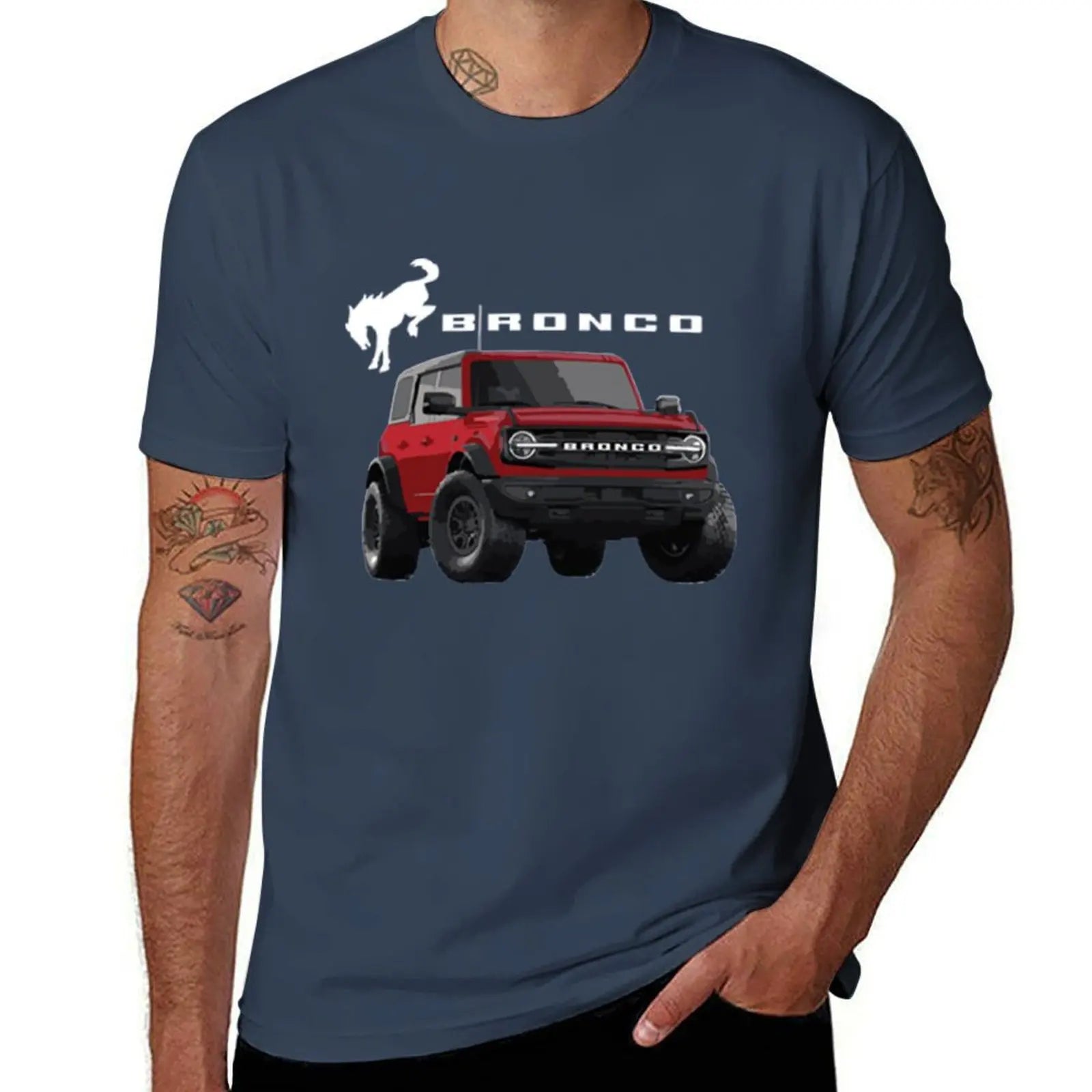 2025 Bronco race red graphic tee