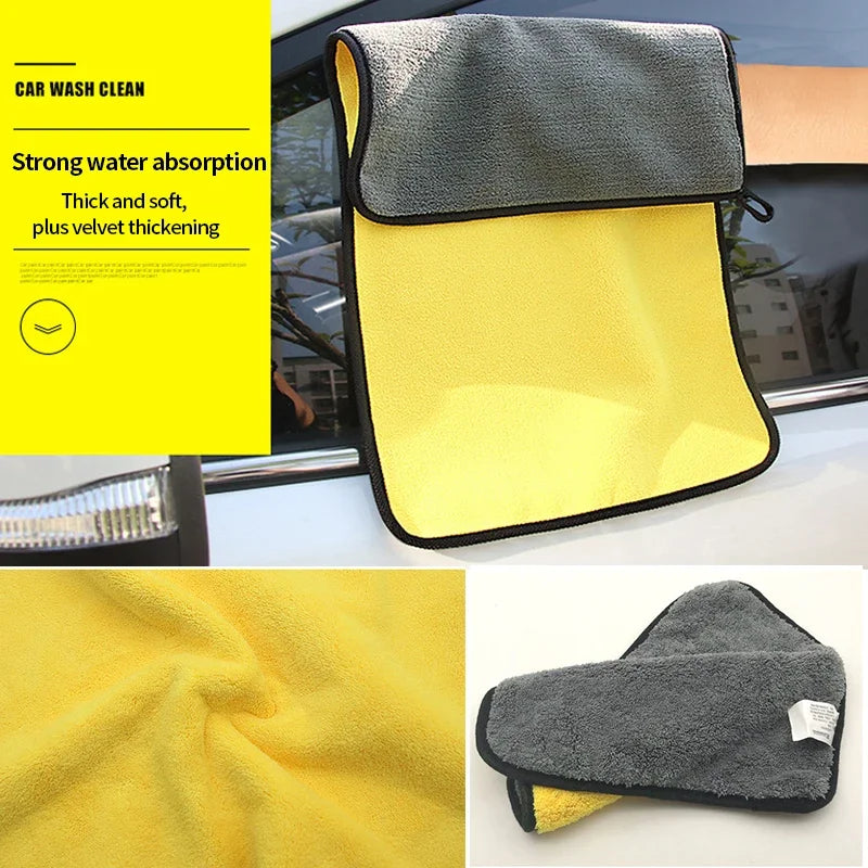 Microfiber Car Cleaning Towel Wash Towels Car Double-Sided Soft