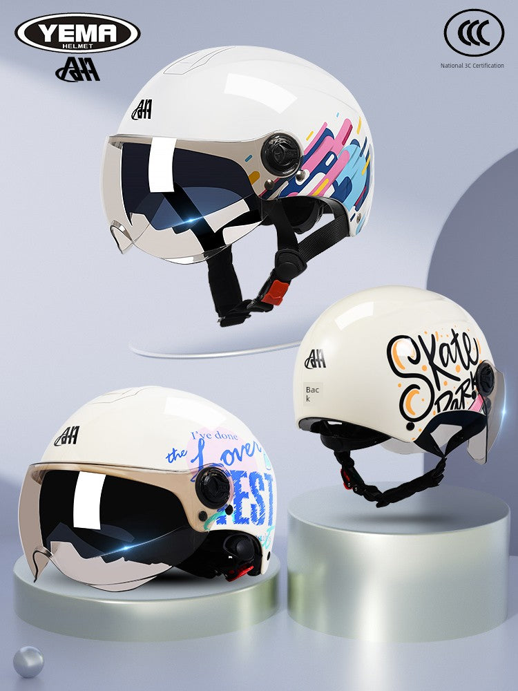 Yema Women's Half Mask Racing Helmet