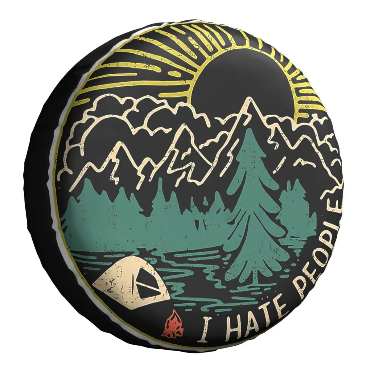 " I Hate People"  Camping Spare Wheel Tire Cover