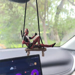 DeadP Swinging Rearview Mirror Pendant