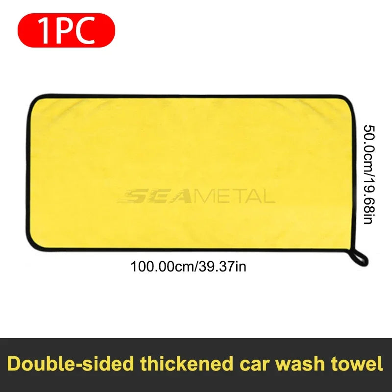 Microfiber Car Cleaning Towel Wash Towels Car Double-Sided Soft