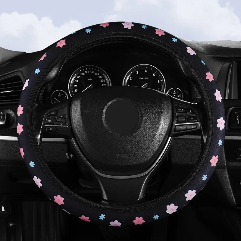 Flower Steering Wheel Cover