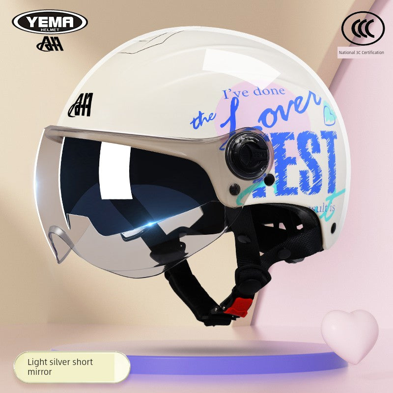 Yema Women's Half Mask Racing Helmet