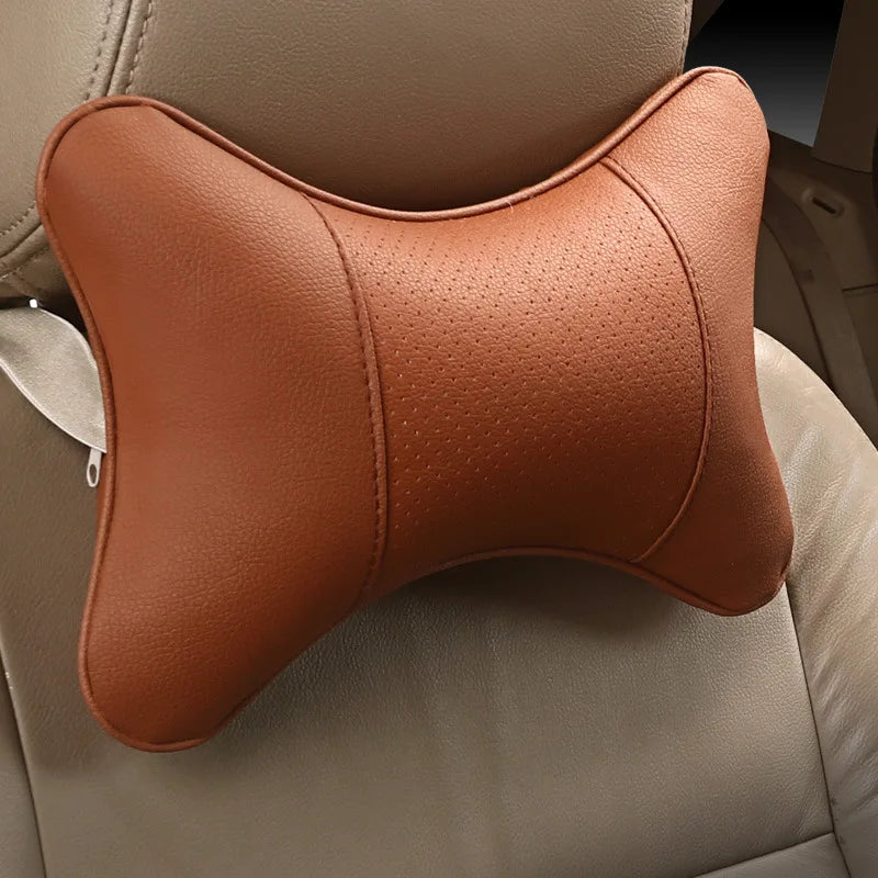 Leather Soft Car Neck Pillow