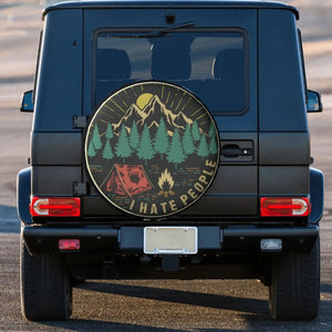 " I Hate People"  Camping Spare Wheel Tire Cover