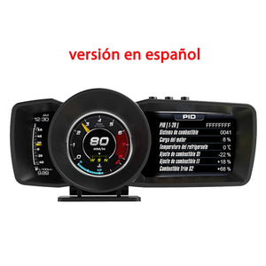 Race HUD Multi-Function Dashboard Head Up Display OBD2+GPS Smart Speedometer Auto Gauge Alarm System Turbo Boost