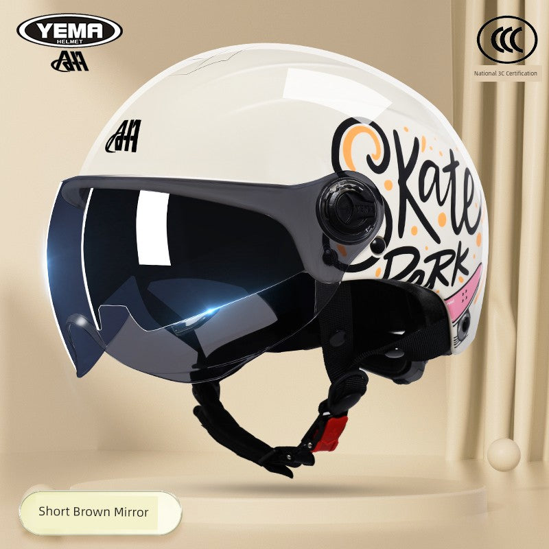 Yema Women's Half Mask Racing Helmet