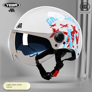 Yema Women's Half Mask Racing Helmet